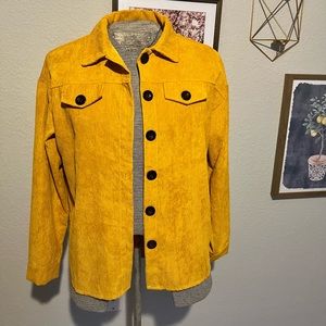 Dark Yellow / Gold Shacket NWOT